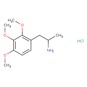 2,3,4-trimethoxy-α-methyl-benzeneethanamine, monohydrochloride