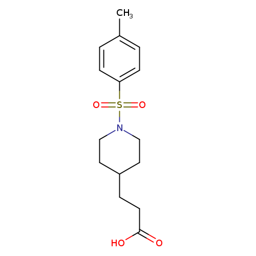 3-{1-[(4-methylphenyl)sulfonyl]-4-piperidyl}propanoic acid
