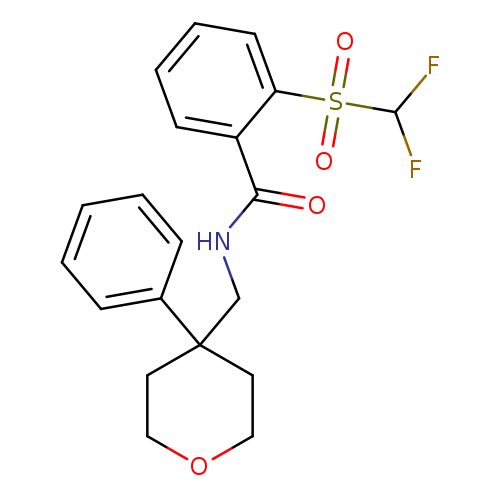 2-difluoromethanesulfonyl-N-[(4-phenyloxan-4-yl)methyl]benzamide