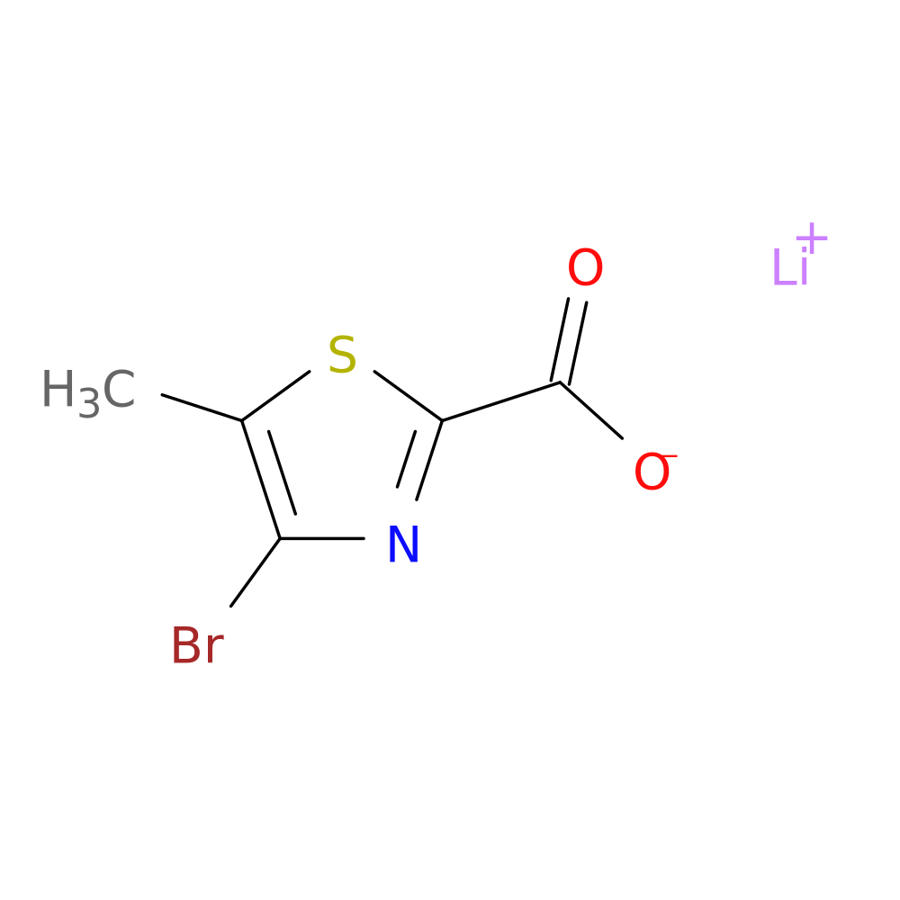 lithium(1+) ion 4-bromo-5-methyl-1,3-thiazole-2-carboxylate