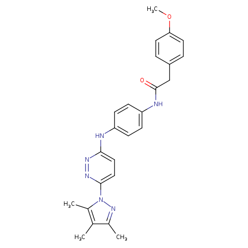 2-(4-methoxyphenyl)-N-(4-{[6-(3,4,5-trimethyl-1H-pyrazol-1-yl)pyridazin-3-yl]amino}phenyl)acetamide