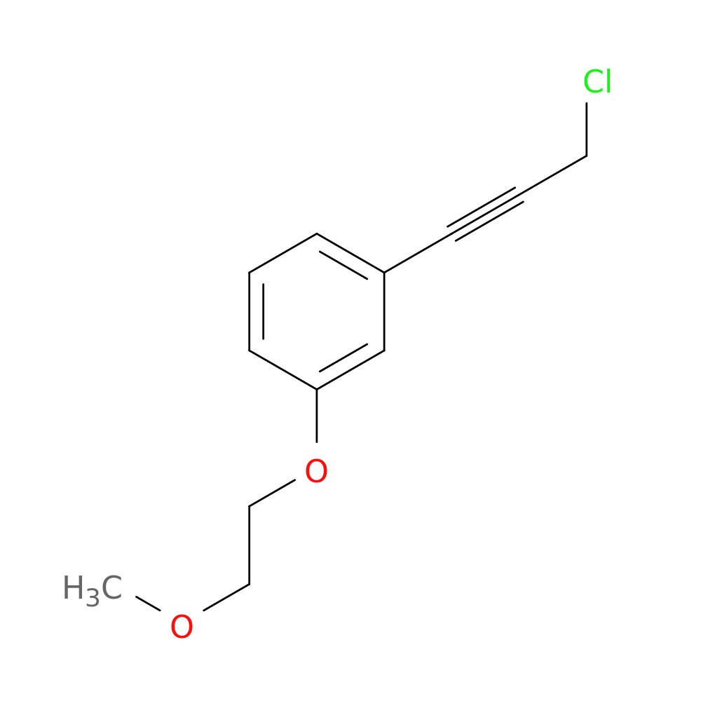 1-(3-chloroprop-1-yn-1-yl)-3-(2-methoxyethoxy)benzene