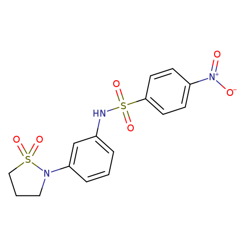 N-[3-(1,1-dioxo-1lambda6,2-thiazolidin-2-yl)phenyl]-4-nitrobenzene-1-sulfonamide