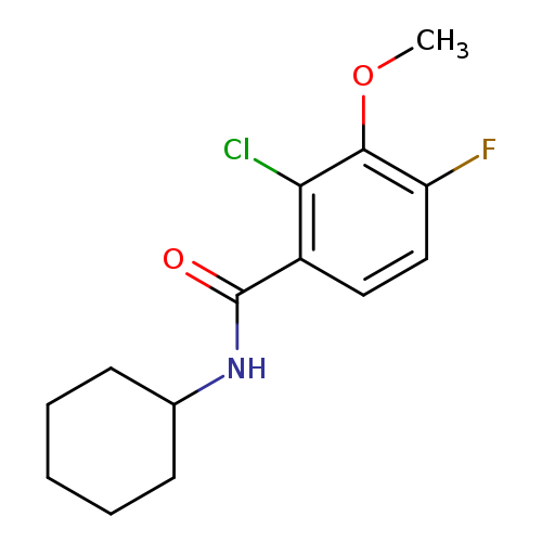 2-Chloro-N-cyclohexyl-4-fluoro-3-methoxybenzamide