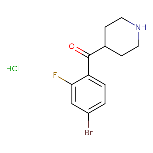 (4-Bromo-2-fluorophenyl)(piperidin-4-yl)methanone hydrochloride