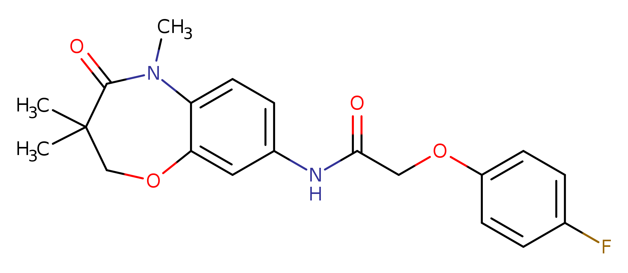 2-(4-fluorophenoxy)-N-(3,3,5-trimethyl-4-oxo-2,3,4,5-tetrahydro-1,5-benzoxazepin-8-yl)acetamide