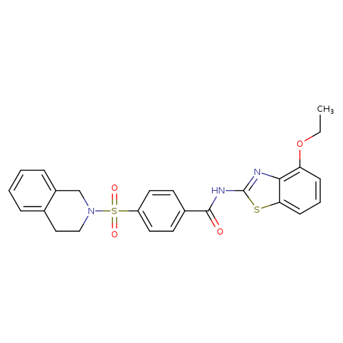 N-(4-ethoxy-1,3-benzothiazol-2-yl)-4-(1,2,3,4-tetrahydroisoquinoline-2-sulfonyl)benzamide