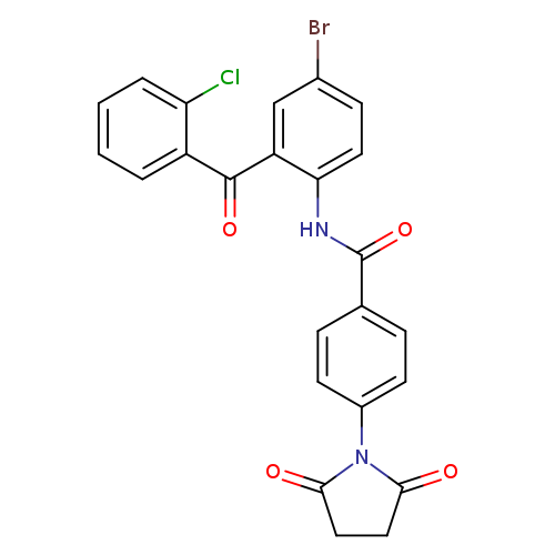 N-[4-bromo-2-(2-chlorobenzoyl)phenyl]-4-(2,5-dioxopyrrolidin-1-yl)benzamide