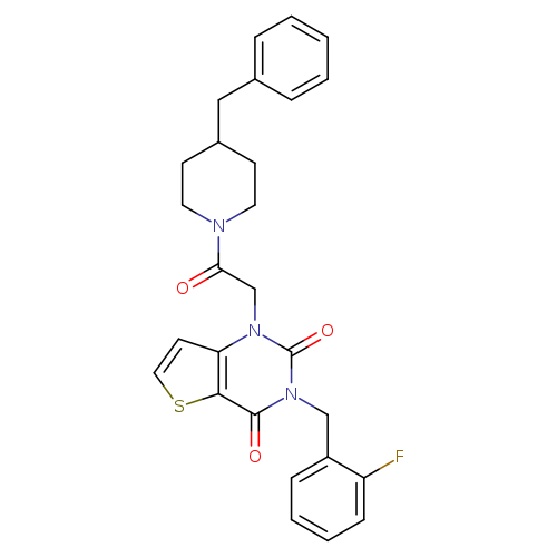 1-[2-(4-benzylpiperidin-1-yl)-2-oxoethyl]-3-[(2-fluorophenyl)methyl]-1H,2H,3H,4H-thieno[3,2-d]pyrimidine-2,4-dione