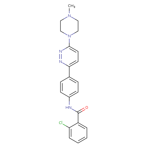 2-chloro-N-{4-[6-(4-methylpiperazin-1-yl)pyridazin-3-yl]phenyl}benzamide
