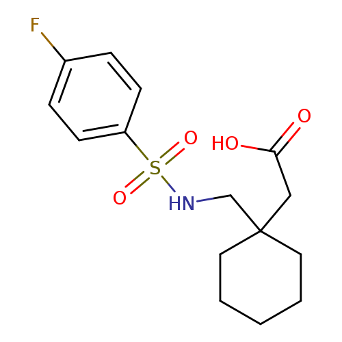 [1-(([(4-Fluorophenyl)sulfonyl]amino)methyl)cyclohexyl]acetic acid