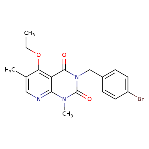 3-[(4-bromophenyl)methyl]-5-ethoxy-1,6-dimethyl-1H,2H,3H,4H-pyrido[2,3-d]pyrimidine-2,4-dione