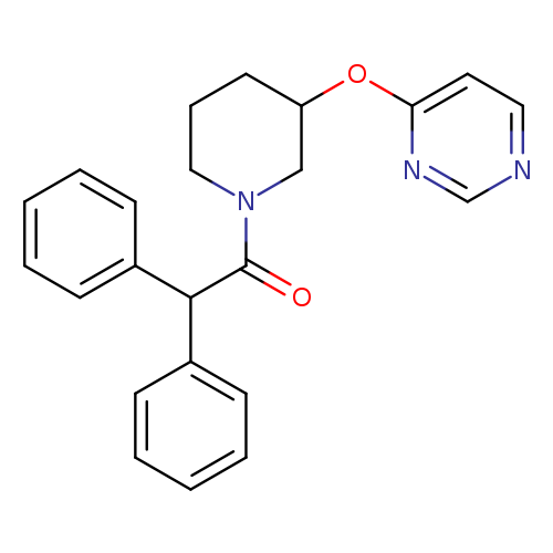 2,2-diphenyl-1-[3-(pyrimidin-4-yloxy)piperidin-1-yl]ethan-1-one