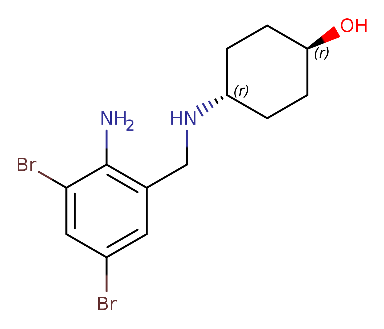 N-(trans-4-Hydroxycyclohexyl)-2-amino-3,5-dibromobenzylamine