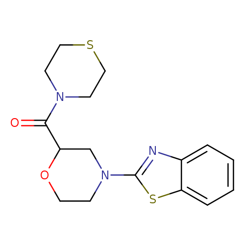 2-[2-(thiomorpholine-4-carbonyl)morpholin-4-yl]-1,3-benzothiazole