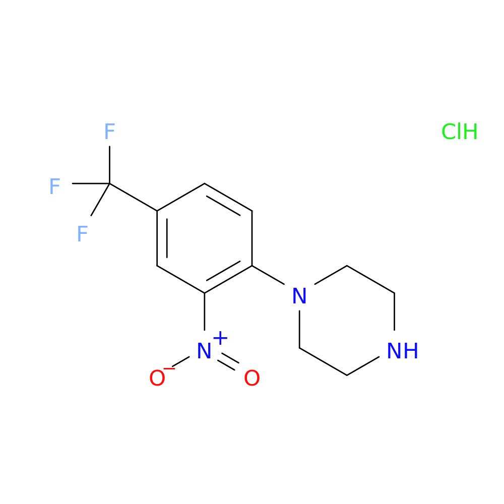 1-[2-nitro-4-(trifluoromethyl)phenyl]piperazine hydrochloride