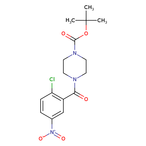 tert-Butyl 4-[(2-chloro-5-nitrophenyl)carbonyl]piperazine-1-carboxylate