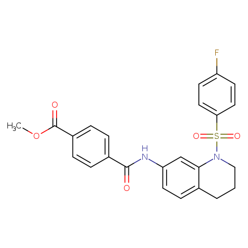 methyl 4-{[1-(4-fluorobenzenesulfonyl)-1,2,3,4-tetrahydroquinolin-7-yl]carbamoyl}benzoate