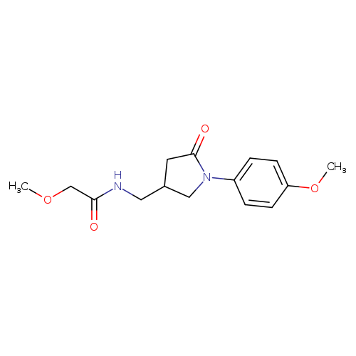 2-methoxy-N-{[1-(4-methoxyphenyl)-5-oxopyrrolidin-3-yl]methyl}acetamide