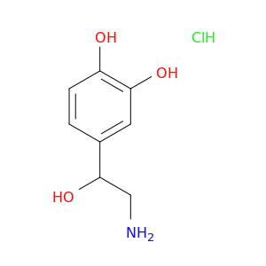 4-(2-amino-1-hydroxyethyl)benzene-1,2-diol hydrochloride