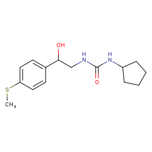 3-cyclopentyl-1-{2-hydroxy-2-[4-(methylsulfanyl)phenyl]ethyl}urea