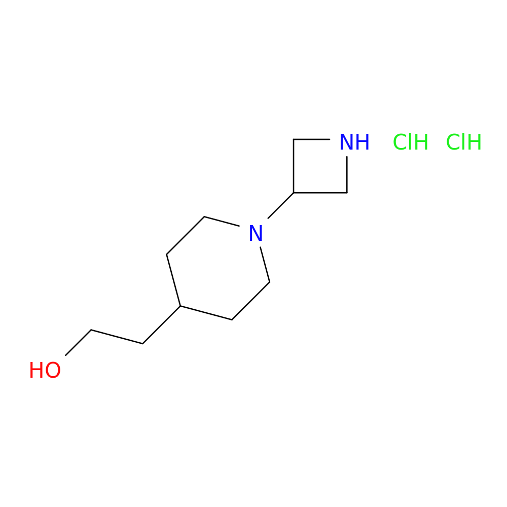 2-[1-(azetidin-3-yl)piperidin-4-yl]ethan-1-ol dihydrochloride