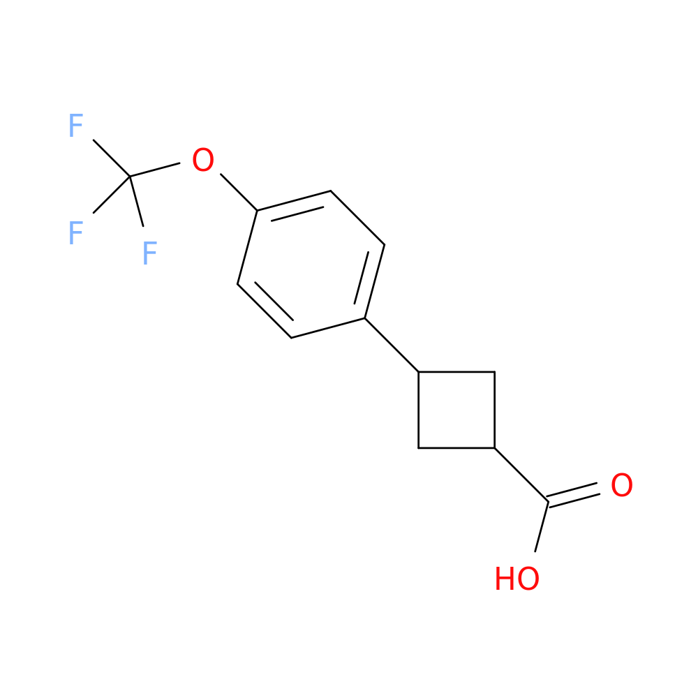 3-[4-(trifluoromethoxy)phenyl]cyclobutane-1-carboxylic acid