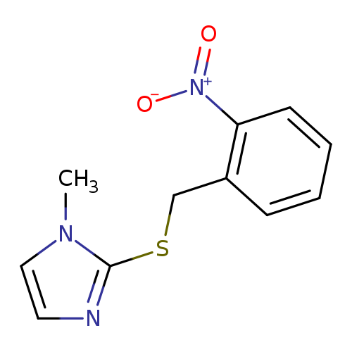 1-methyl-2-{[(2-nitrophenyl)methyl]sulfanyl}-1H-imidazole