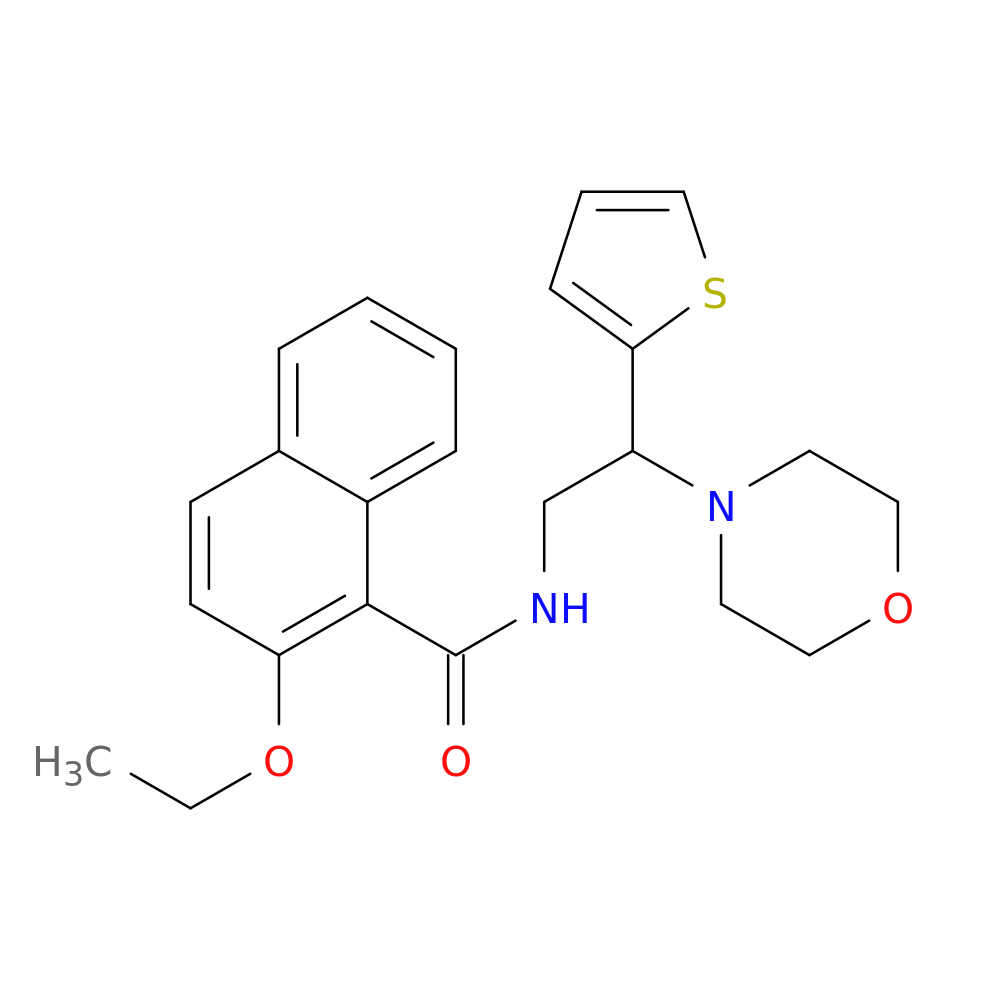 2-ethoxy-N-[2-(morpholin-4-yl)-2-(thiophen-2-yl)ethyl]naphthalene-1-carboxamide