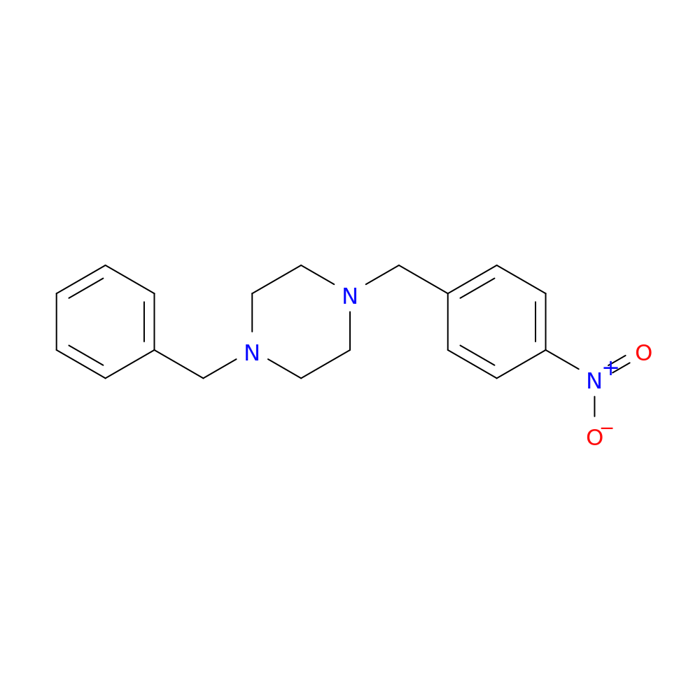 1-Benzyl-4-(4-nitrobenzyl)piperazine