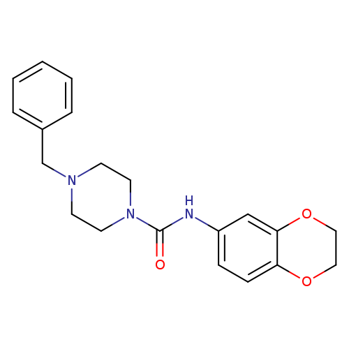 4-benzyl-N-(2,3-dihydro-1,4-benzodioxin-6-yl)piperazine-1-carboxamide