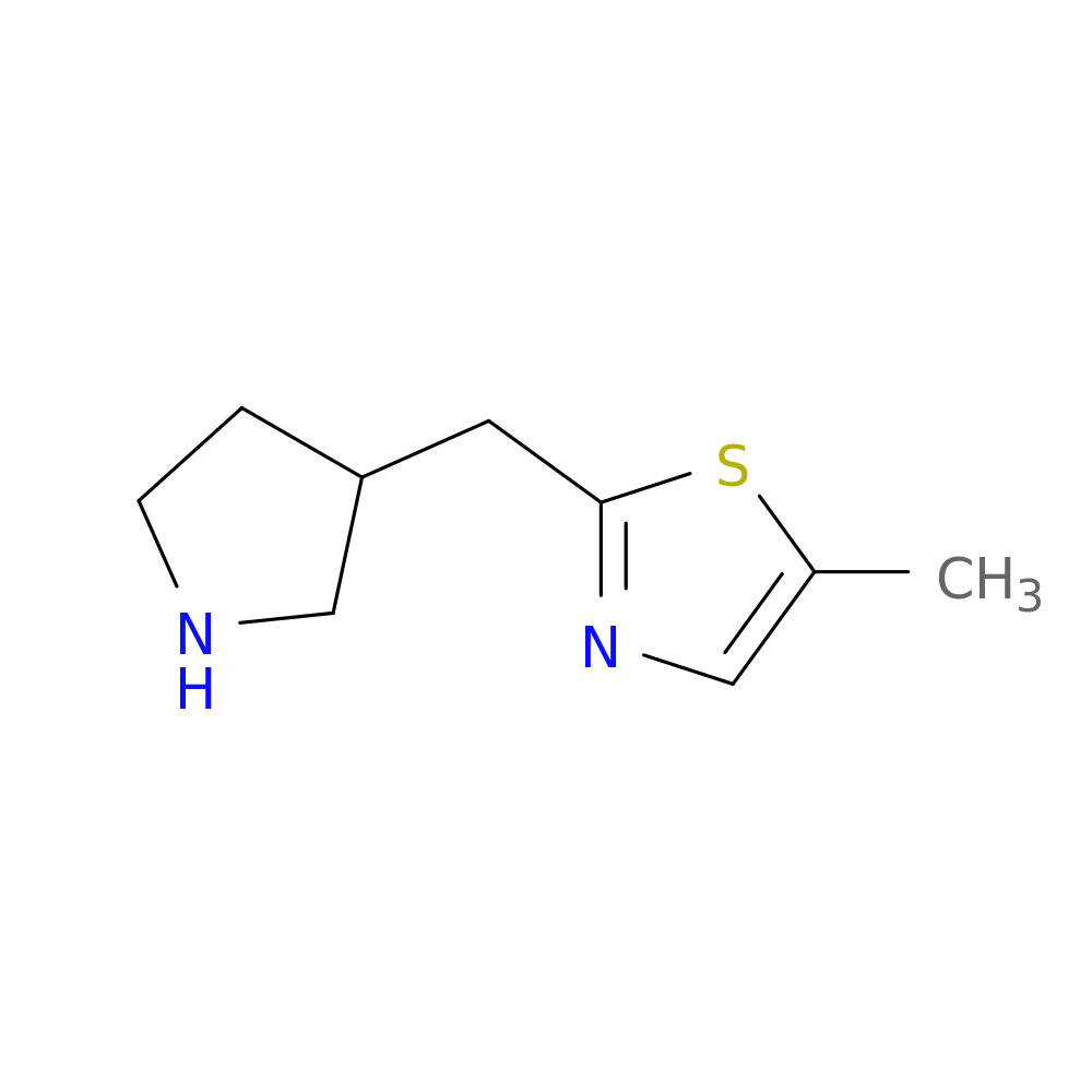 5-methyl-2-[(pyrrolidin-3-yl)methyl]-1,3-thiazole