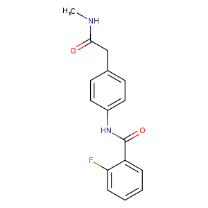 2-fluoro-N-{4-[2-(methylamino)-2-oxoethyl]phenyl}benzamide