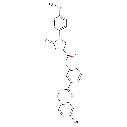 1-(4-methoxyphenyl)-N-(3-{[(4-methylphenyl)methyl]carbamoyl}phenyl)-5-oxopyrrolidine-3-carboxamide