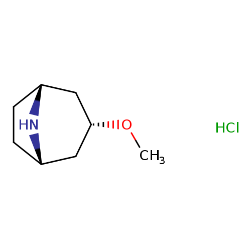 8-Azabicyclo[3.2.1]octane, 3-methoxy-, hydrochloride (1:1), (3-endo)-
