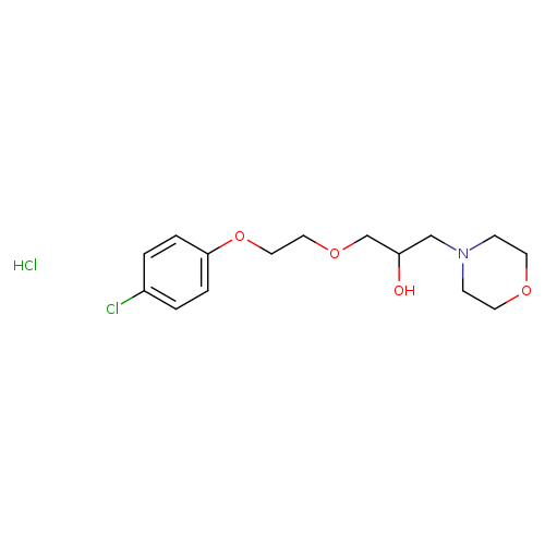 1-[2-(4-chlorophenoxy)ethoxy]-3-(morpholin-4-yl)propan-2-ol hydrochloride