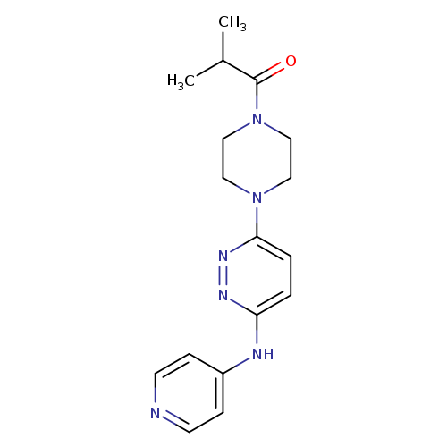 2-methyl-1-(4-{6-[(pyridin-4-yl)amino]pyridazin-3-yl}piperazin-1-yl)propan-1-one