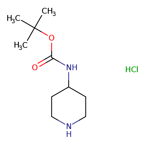 Carbamic acid, N-4-piperidinyl-, 1,1-dimethylethyl ester, hydrochloride (1:1)