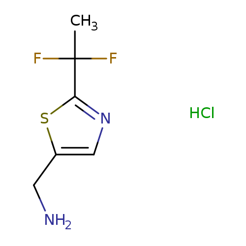 1-[2-(1,1-difluoroethyl)-1,3-thiazol-5-yl]methanamine hydrochloride