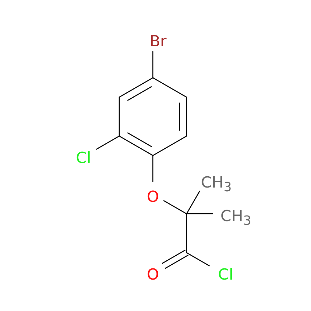 2-(4-Bromo-2-chlorophenoxy)-2-methylpropanoyl chloride