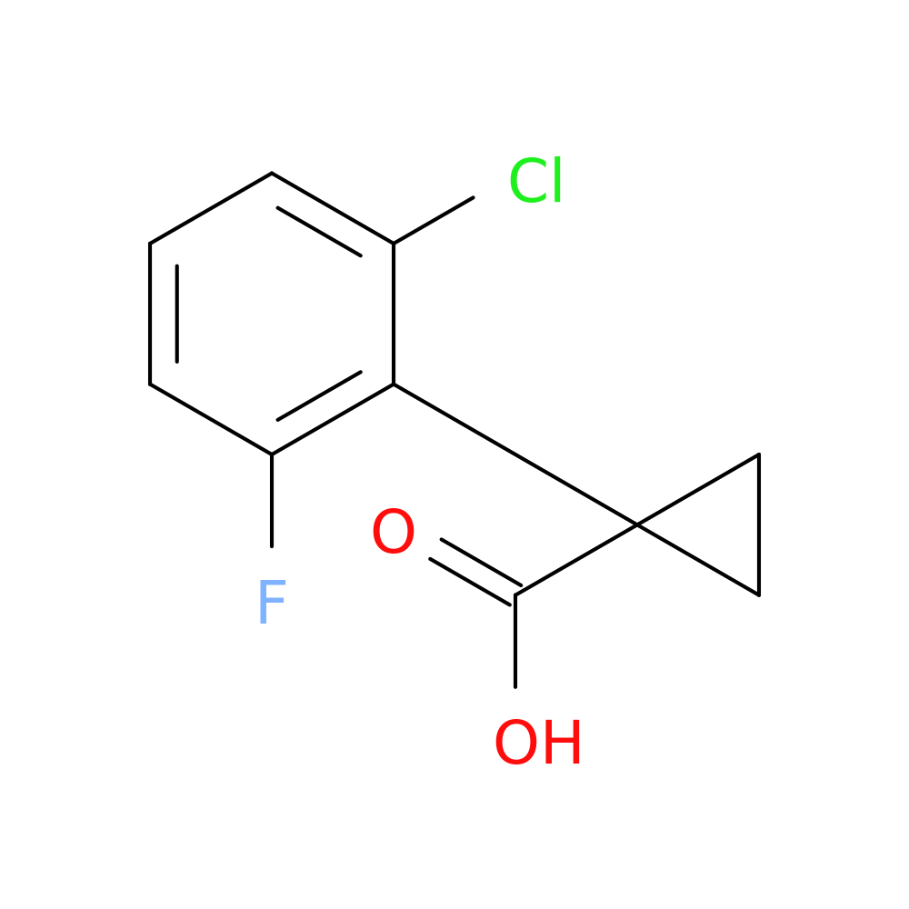 1-(2-Chloro-6-fluorophenyl)cyclopropane-1-carboxylic acid