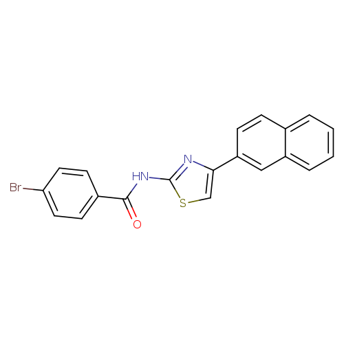 4-bromo-N-[4-(naphthalen-2-yl)-1,3-thiazol-2-yl]benzamide