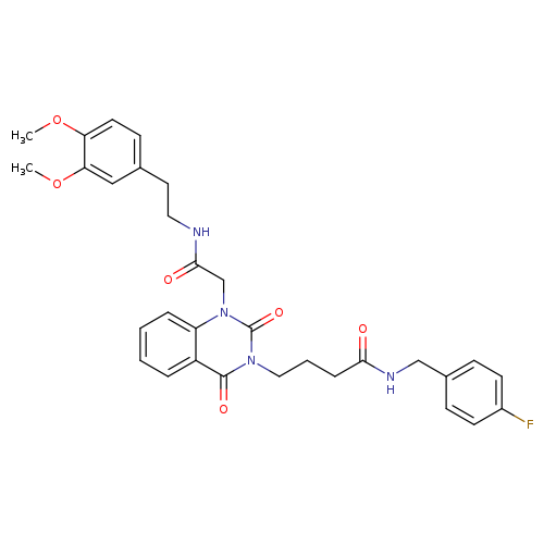 4-[1-({[2-(3,4-dimethoxyphenyl)ethyl]carbamoyl}methyl)-2,4-dioxo-1,2,3,4-tetrahydroquinazolin-3-yl]-N-[(4-fluorophenyl)methyl]butanamide