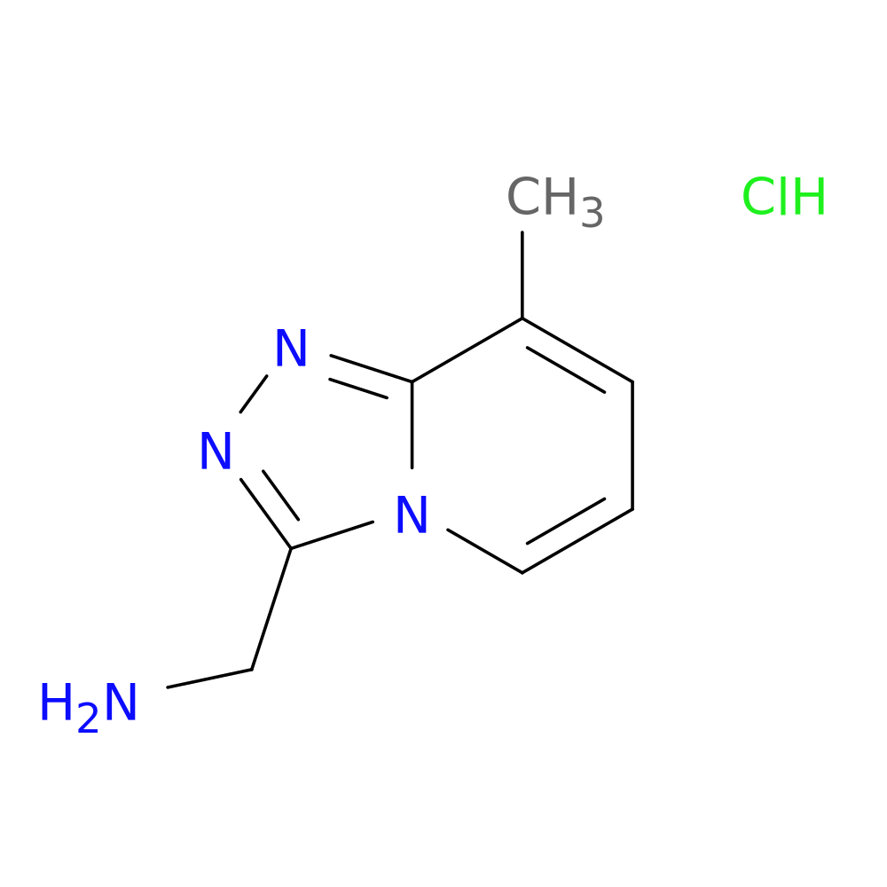 (8-Methyl-[1，2，4]triazolo[4，3-a]pyridin-3-yl)methanamine hydrochloride