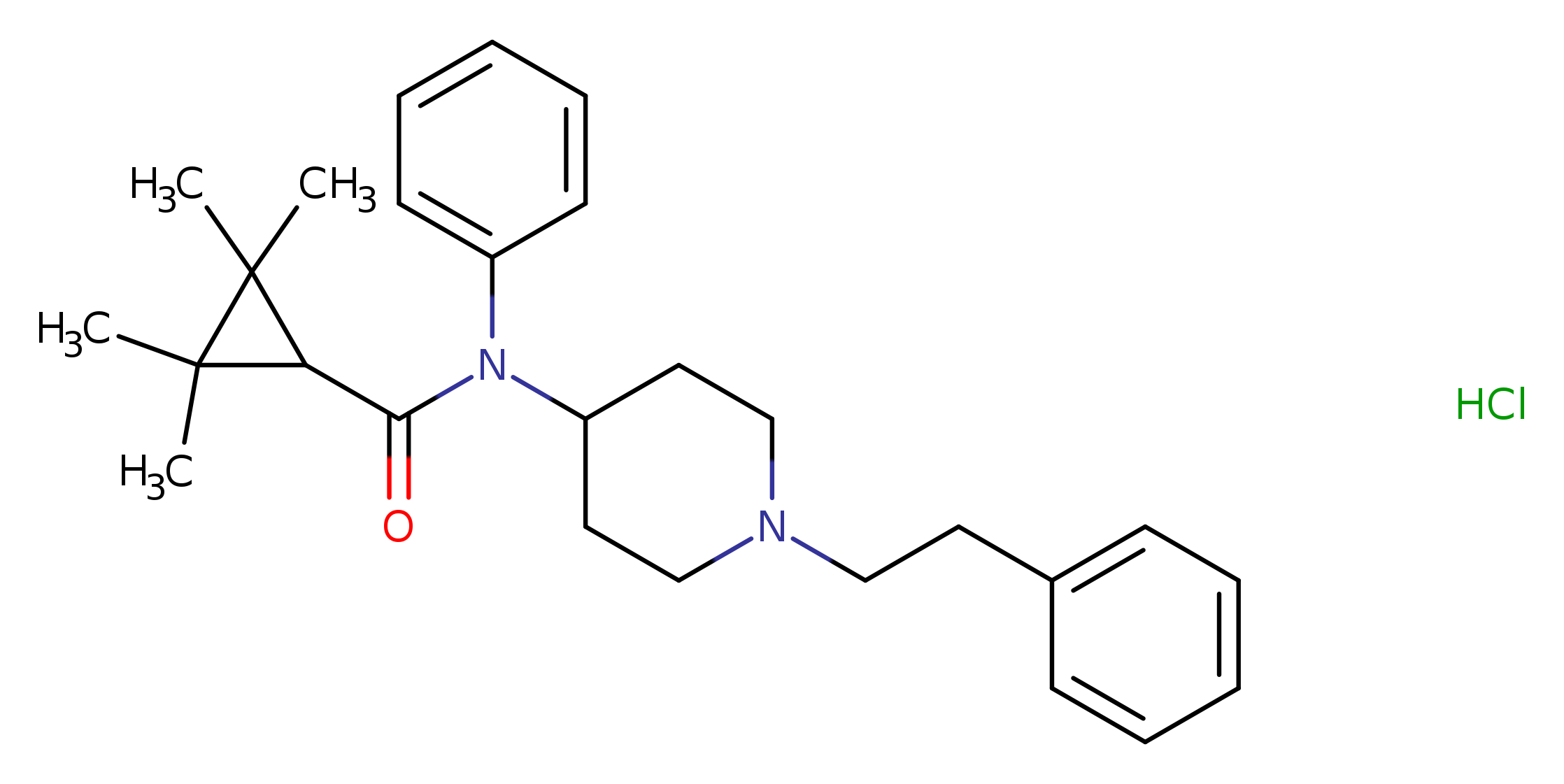 2,2,3,3-tetramethyl-N-(1-phenethylpiperidin-4-yl)-N-phenylcyclopropane-1-carboxamide,monohydrochloride