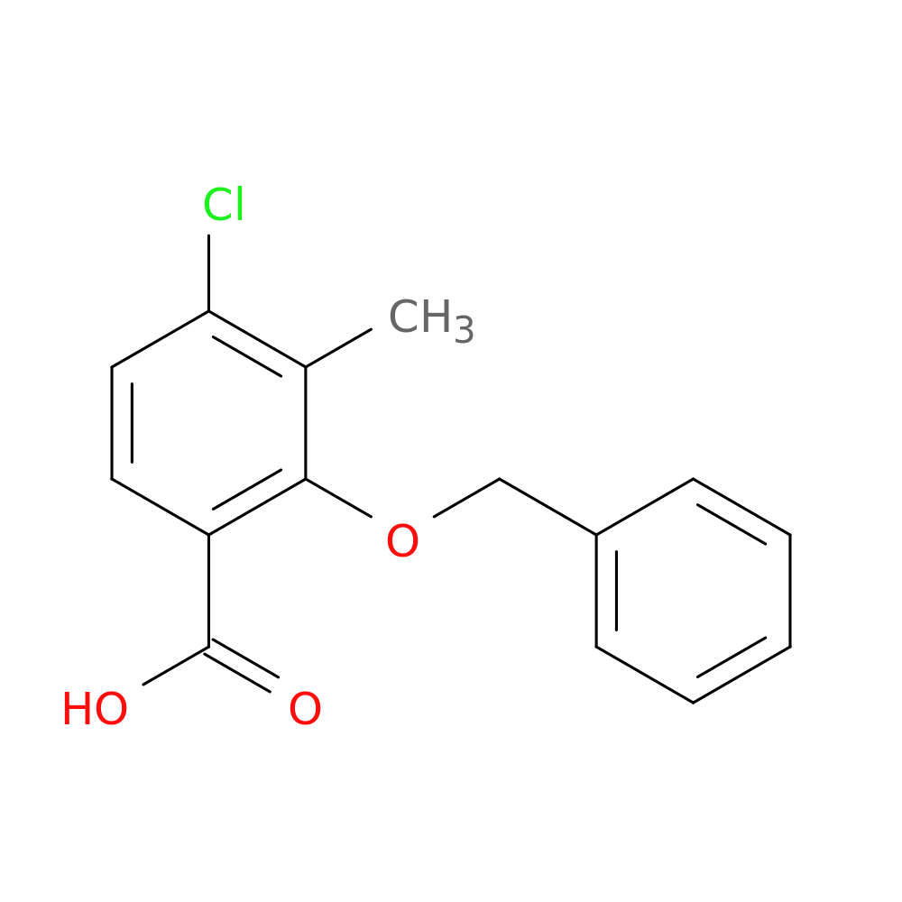 2-(benzyloxy)-4-chloro-3-methylbenzoic acid