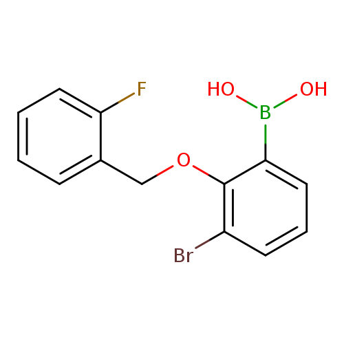3-Bromo-2-(2'-fluorobenzyloxy)phenylboronic acid