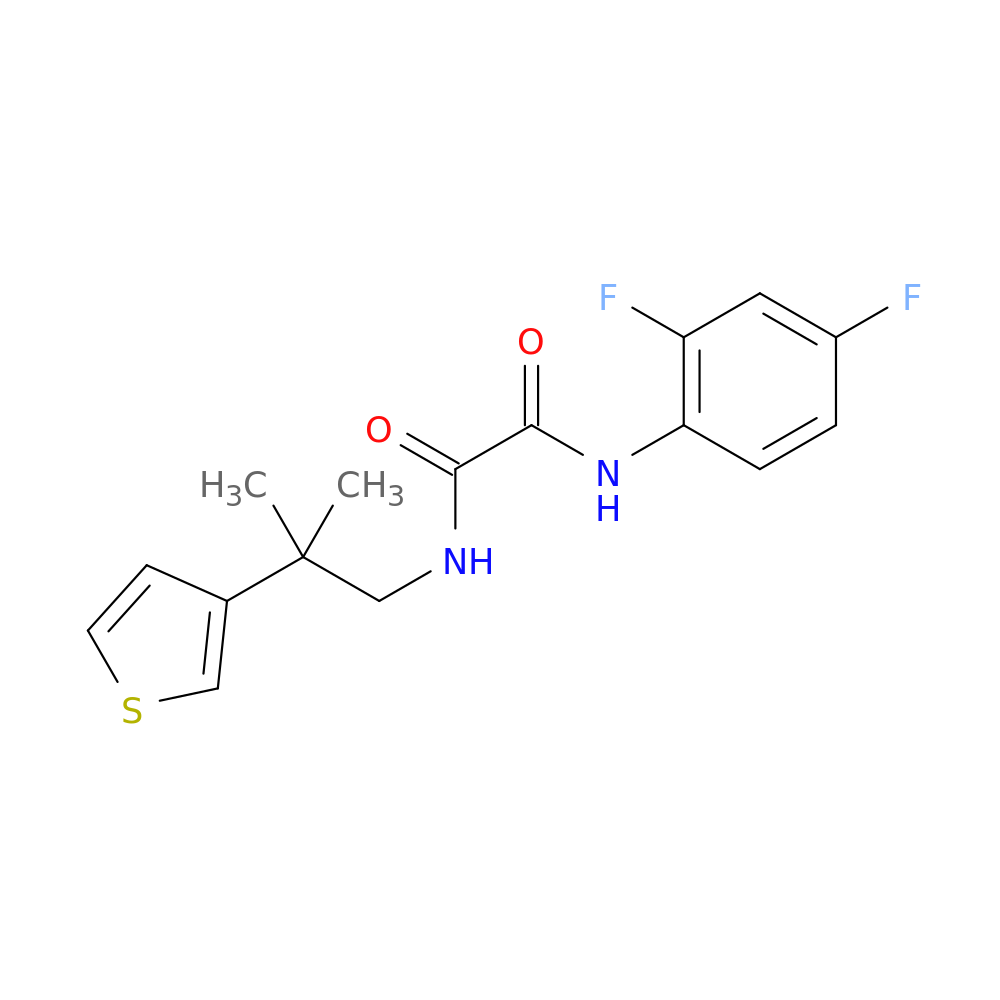 N'-(2,4-difluorophenyl)-N-[2-methyl-2-(thiophen-3-yl)propyl]ethanediamide