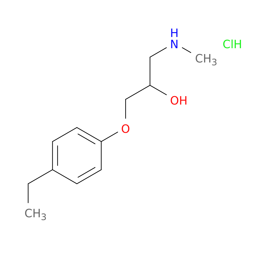 1-(4-ethylphenoxy)-3-(methylamino)propan-2-ol hydrochloride