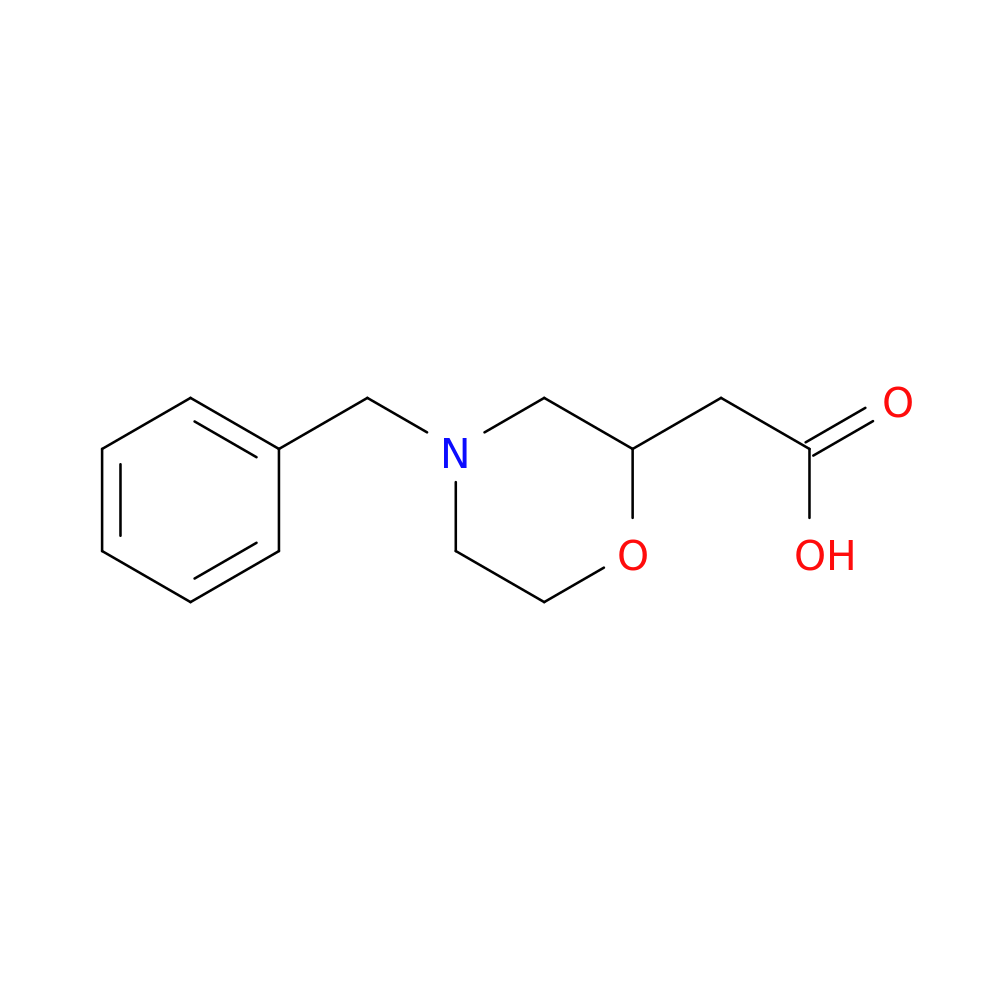 (4-Benzylmorpholin-2-yl)acetic acid